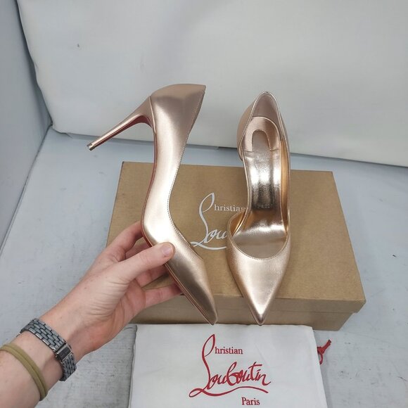 Christian Louboutin Shoes - Christian Louboutin Leche Iriza 85 Leather Pump Shoe